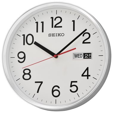 SEIKO WALL CLOCK Ø30X5CM DAY-DATE CALENDAR
