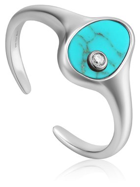 ANIA HAIE TIDAL TURQUOISE ADJUSTABLE RING R027-01H